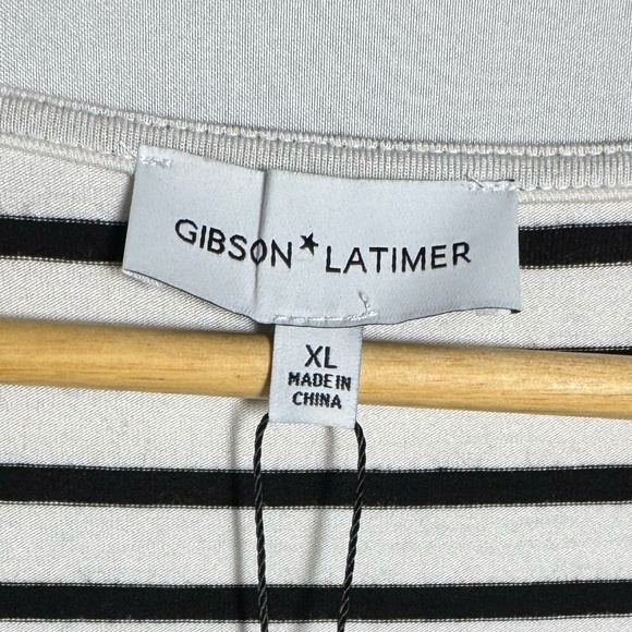 Gibson & Latimer Black & White Cotton Top – Size XL (NWT) - Picture 4 of 4
